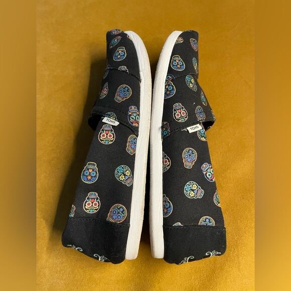 Toms Alpargata Glow In The Dark Day of the Dead Sugar Skulls 8.5 - Picture 6 of 10